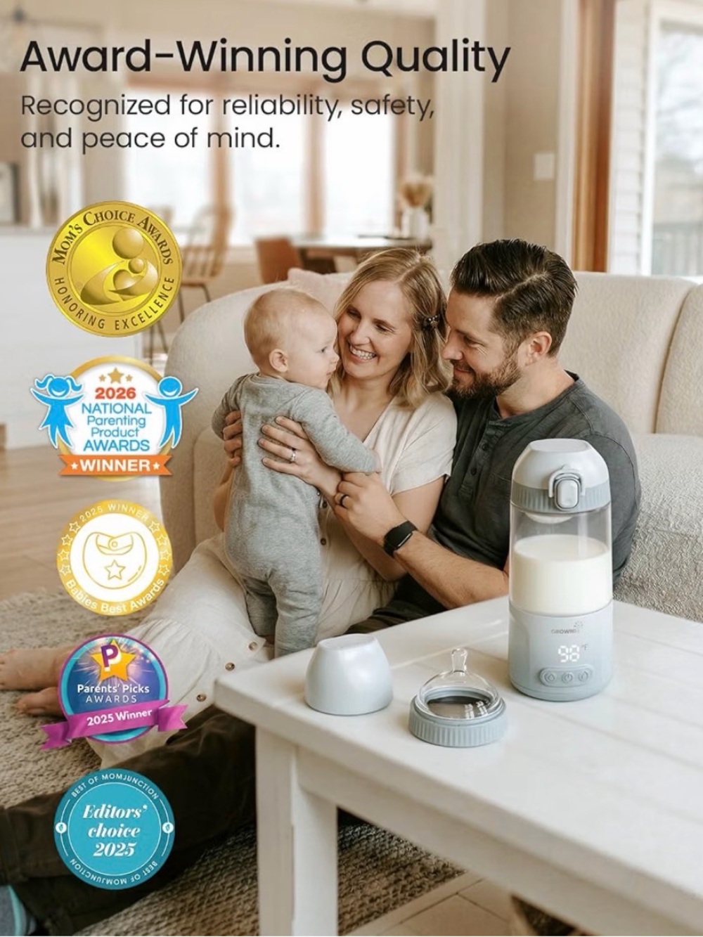 NIB - Grownsy Portable Bottle Warmer, Detachable All-in-One Travel Milk Warmers - Picture 9 of 9